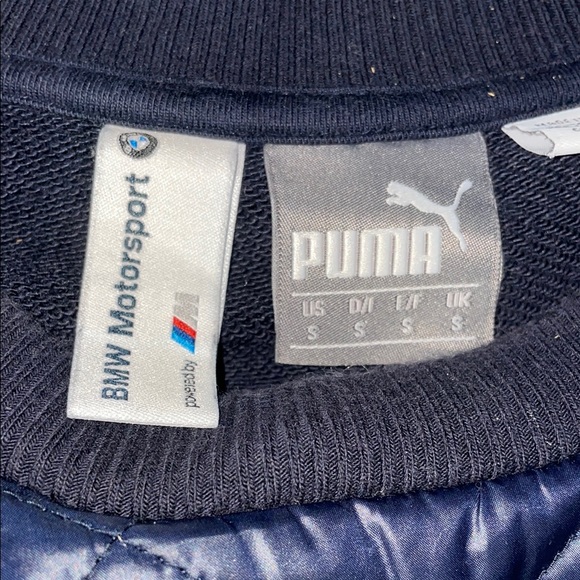 Puma BMW Motorsport Quilted Sweatshirt - Navy - Picture 2 of 7